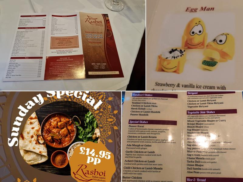 Rashoi Restaurant Menu