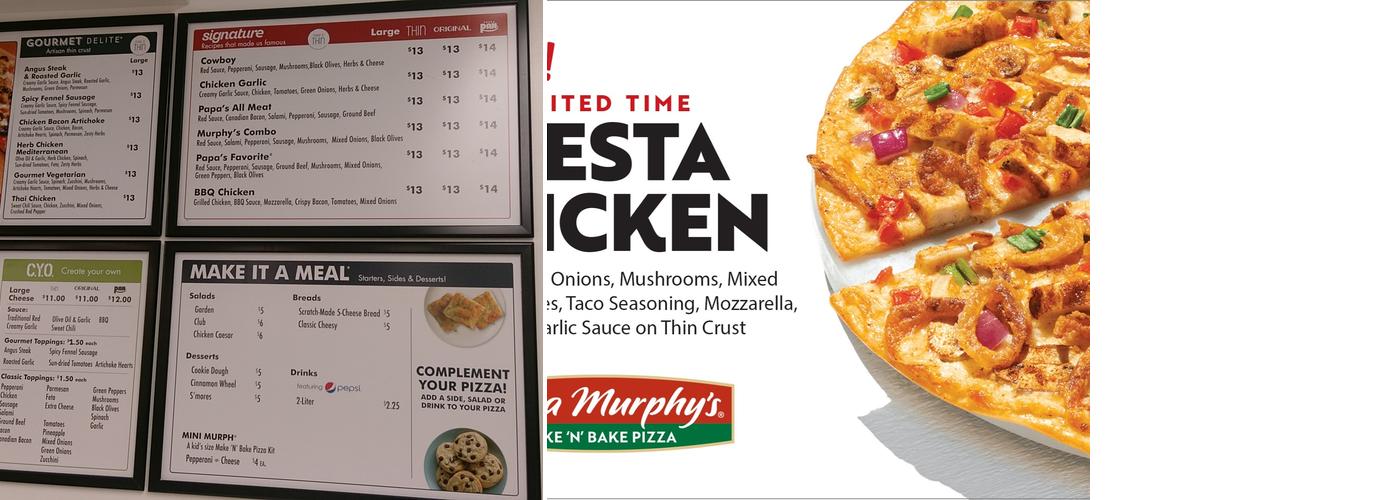 Papa Murphy's | Take 'N' Bake Pizza Menu