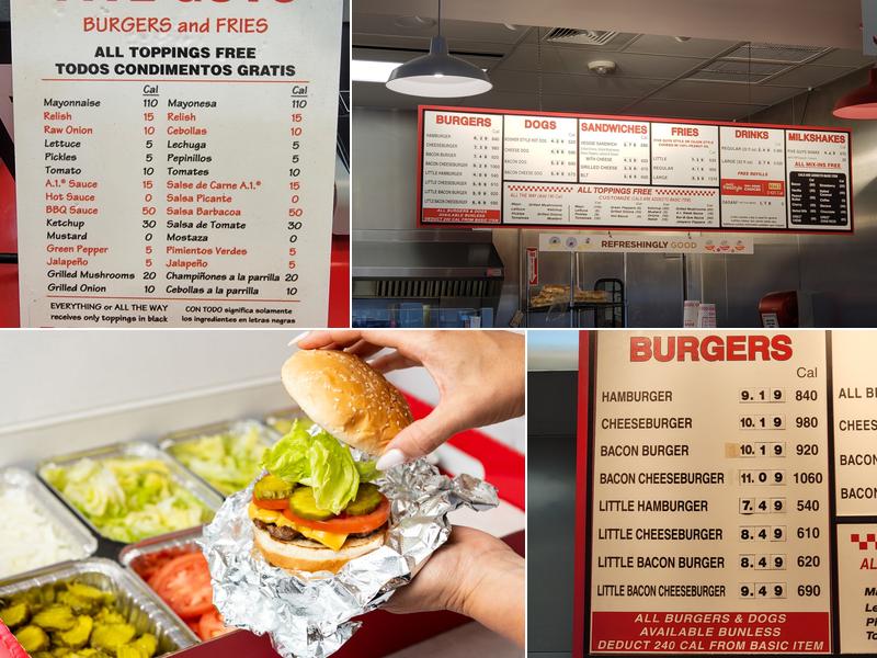 Five Guys Menu