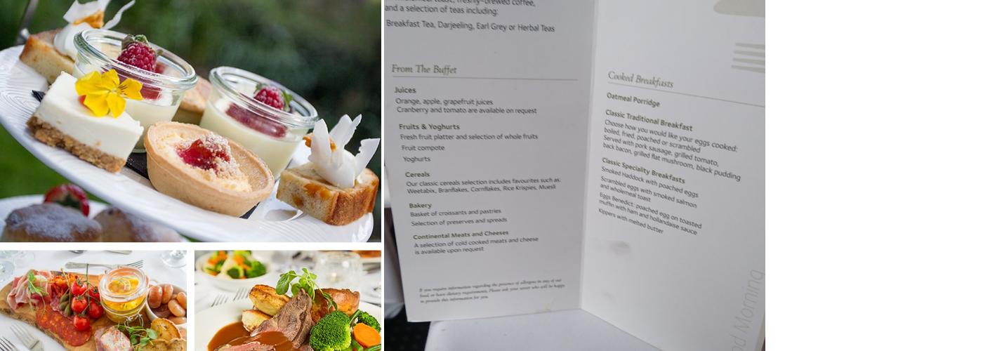 Grinkle Park Hotel Menu