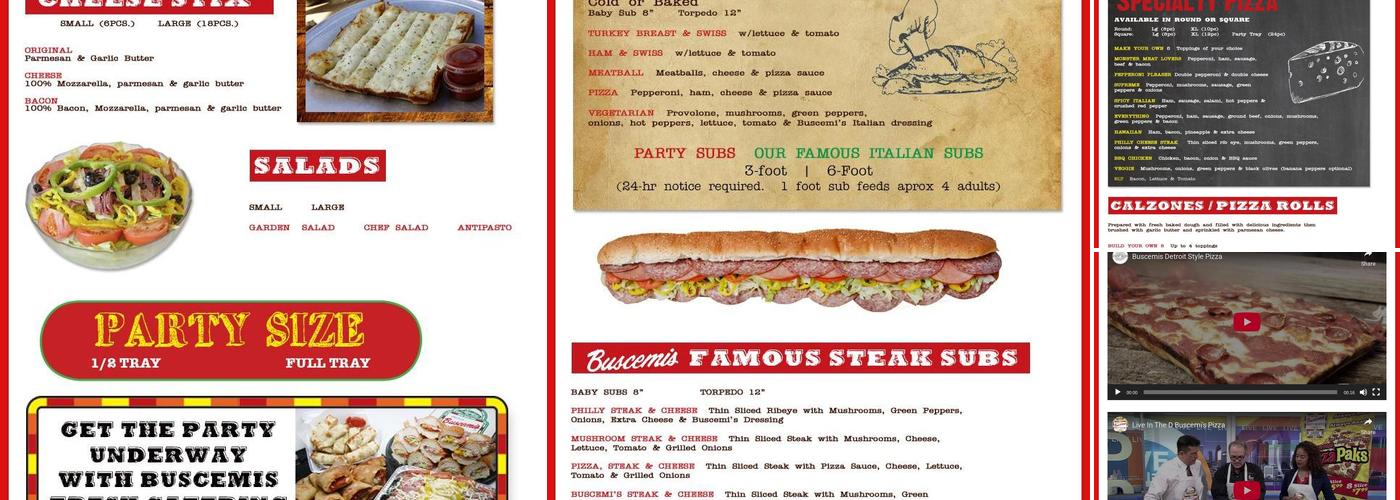 Original Buscemi's Menu