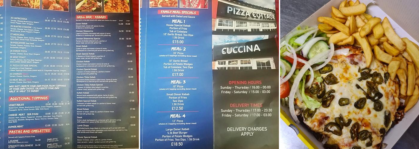 Pizza Cottage Menu