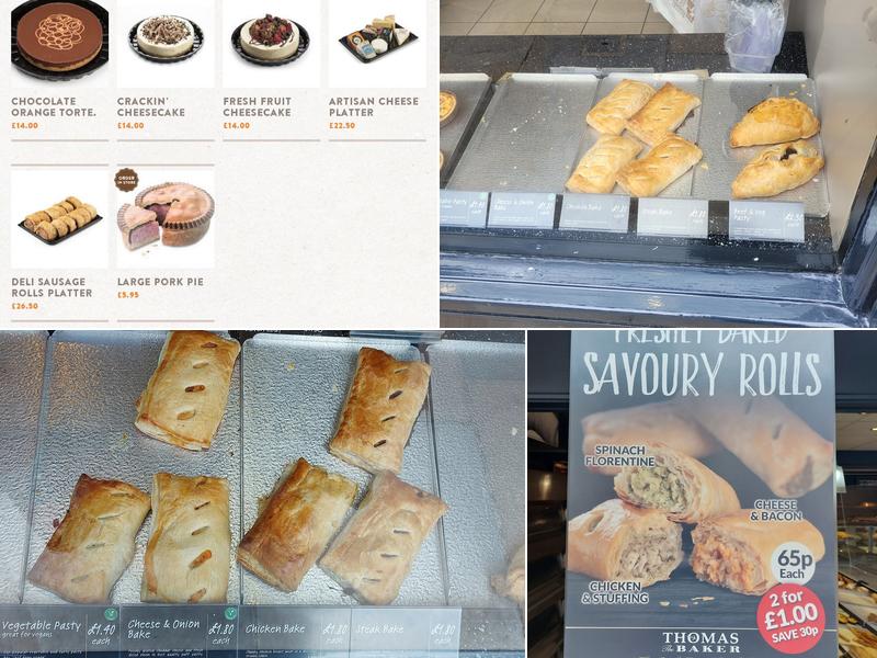 Thomas The Baker Menu