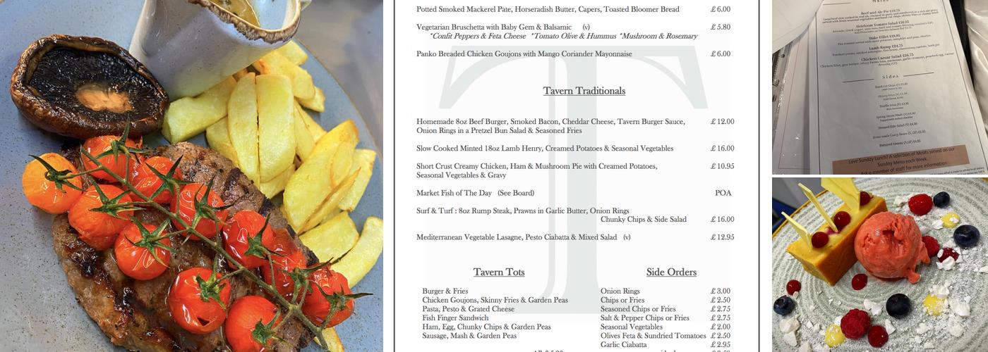 The Tavern at Hale Menu