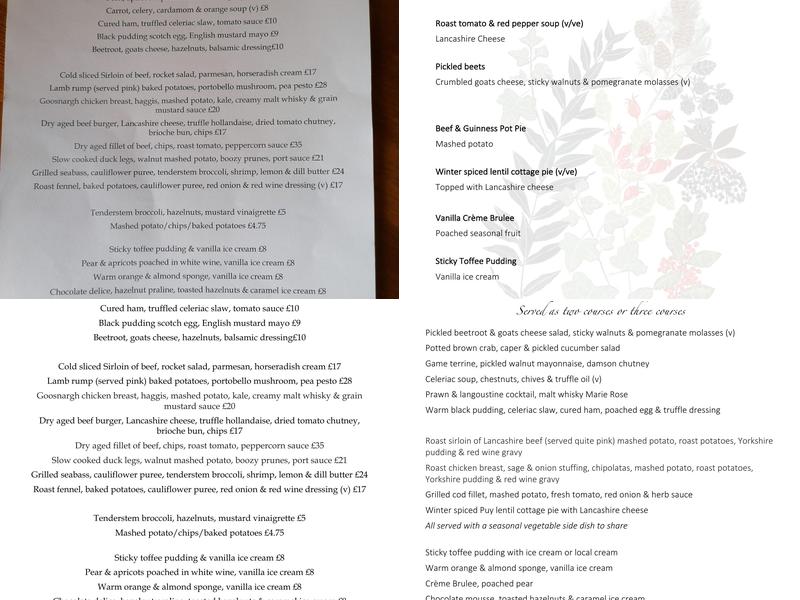 Bay Horse Inn at Bay Horse Menu