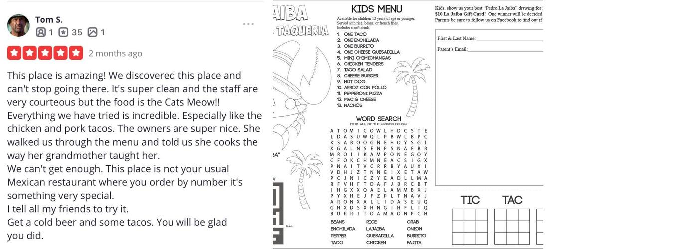 Panadería el Trigal Llc Menu