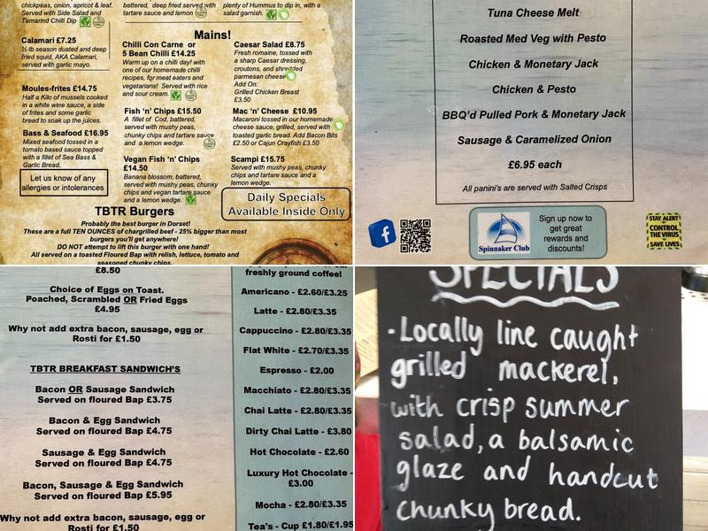 The Boat That Rocks Menu