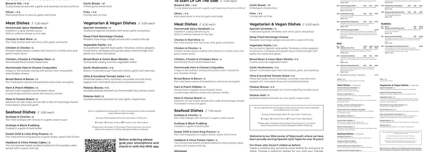 The Crows Nest In The Square Menu