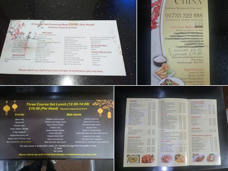Royal China Menu