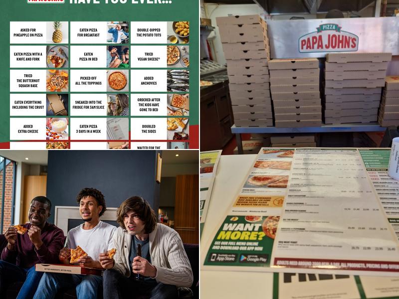 Papa Johns Pizza Menu