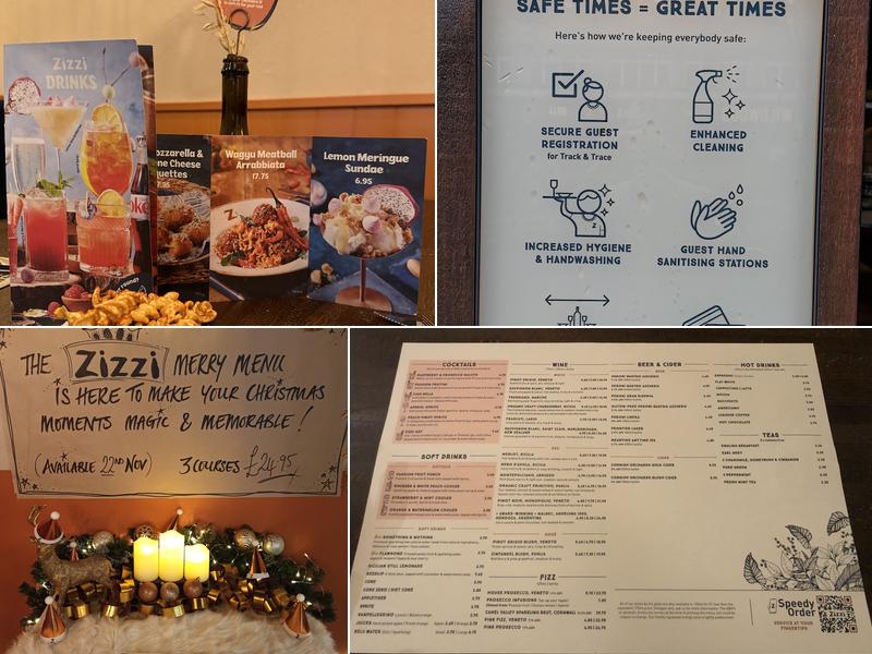 Zizzi - Bournemouth Menu