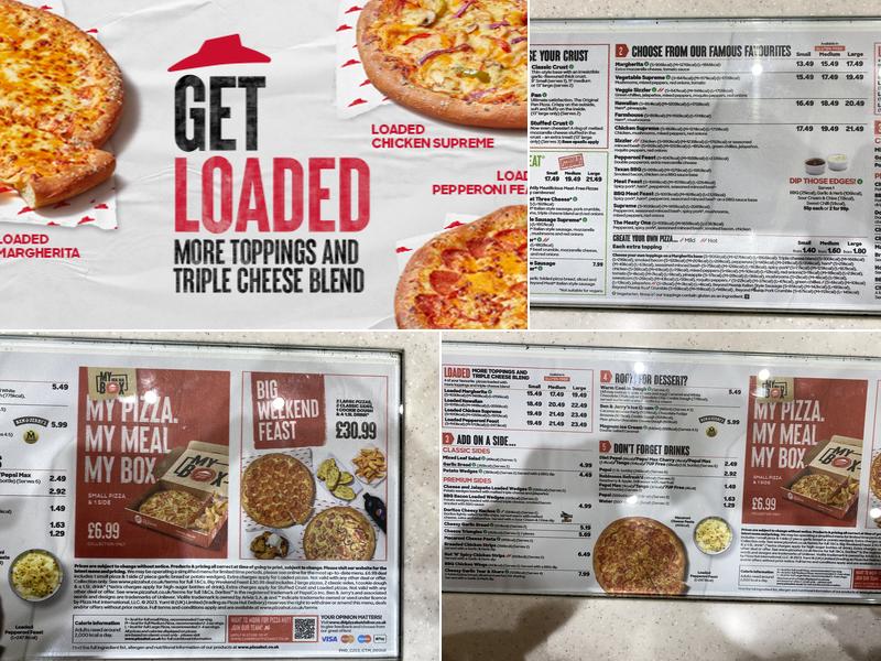Pizza Hut Delivery Menu