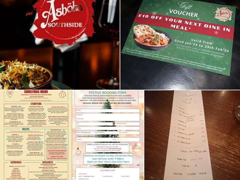 Ashoka South Side Menu