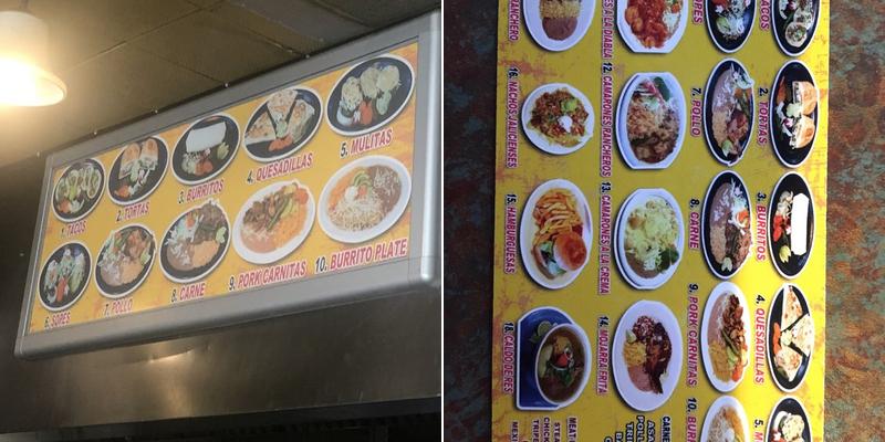 Taquería Chente Menu