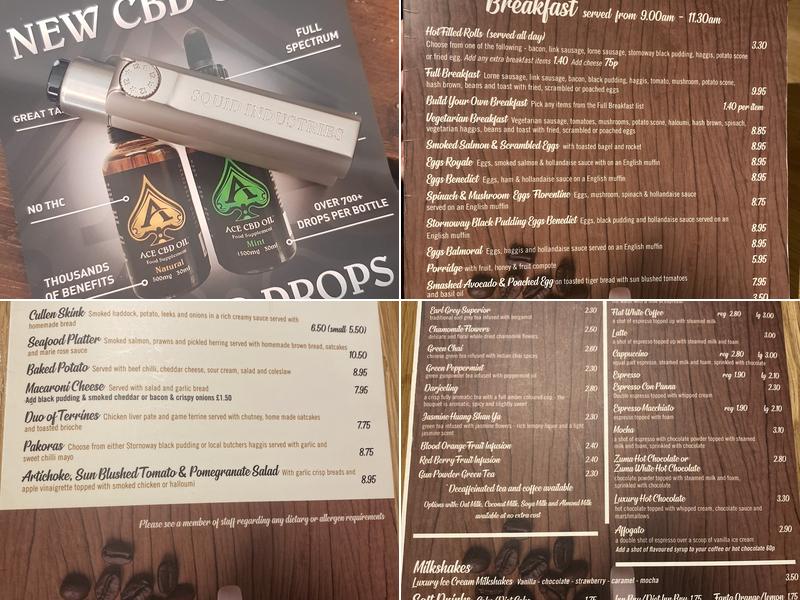 The Wee Coffee Shop Menu