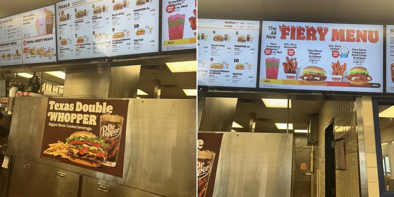 Burger King Menu