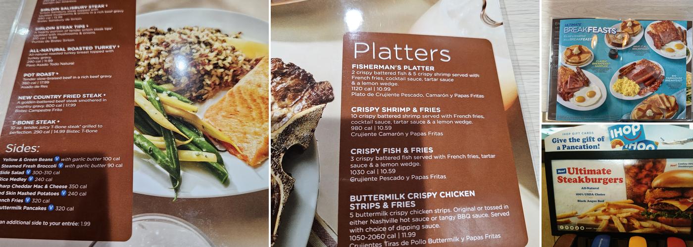 IHOP Menu