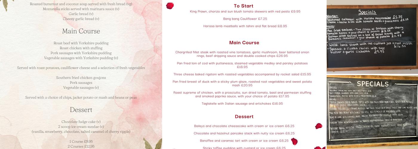 Rake And Riddle Menu