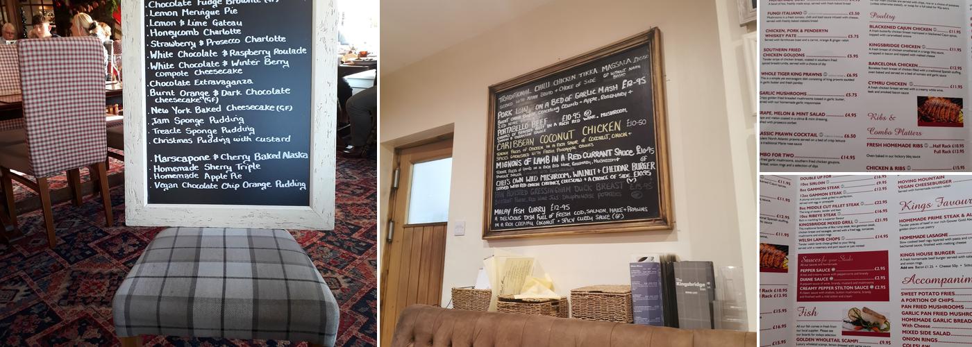 Kingsbridge Inn Menu