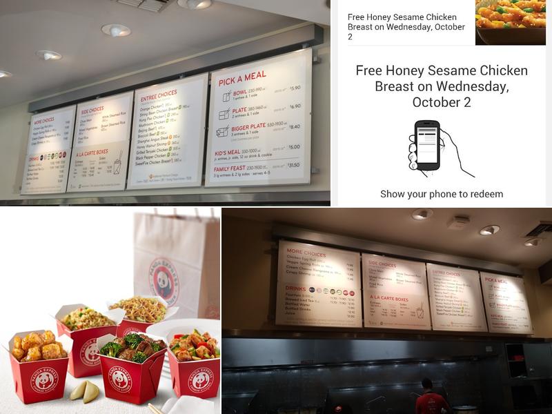 Panda Express Menu