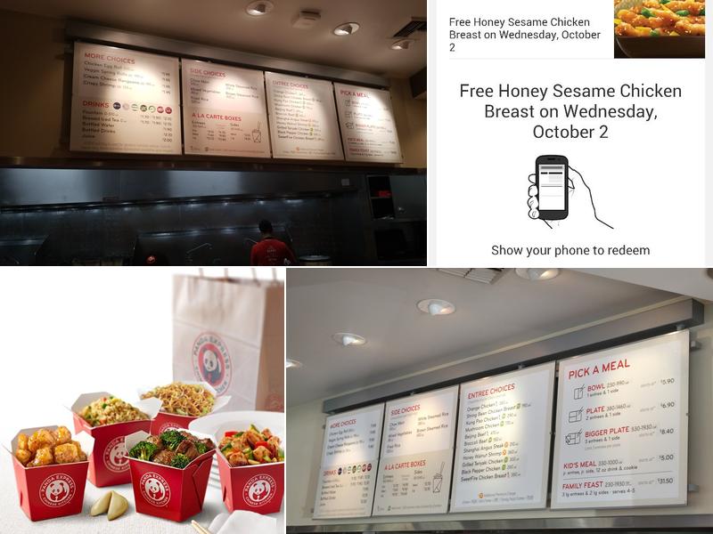 Panda Express Menu