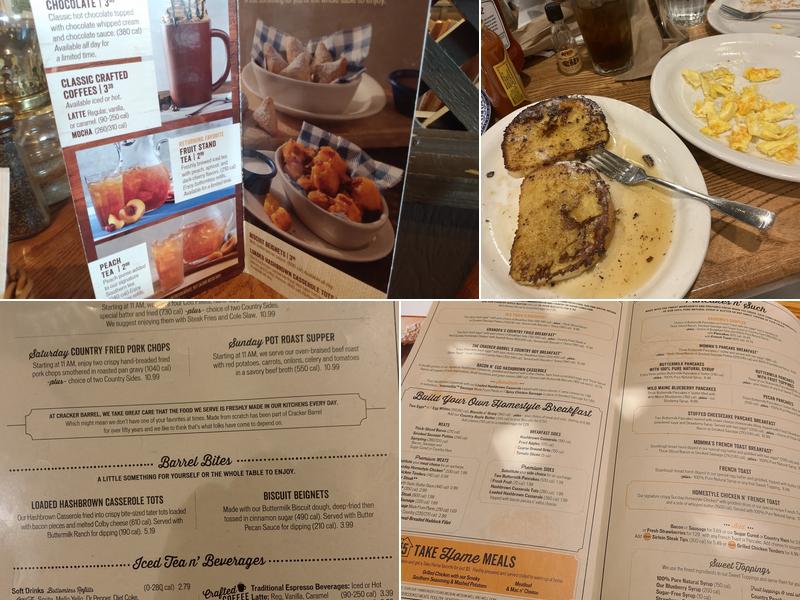 Cracker Barrel Old Country Store Menu