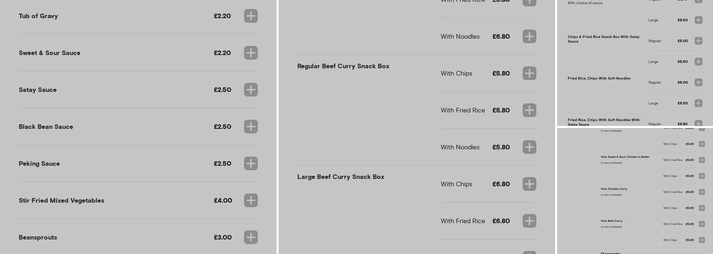 New Happy House Menu