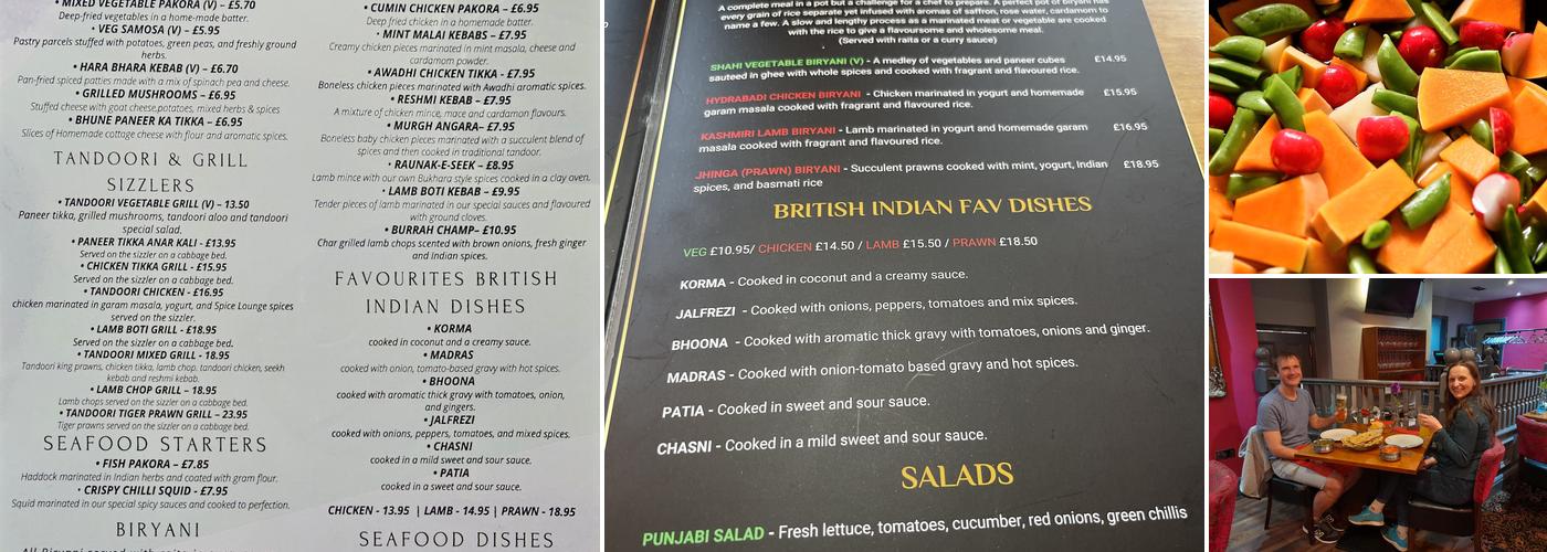 SPICE LOUNGE KITCHEN Menu