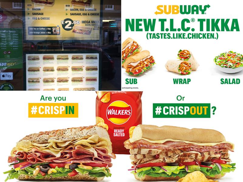 Subway Menu