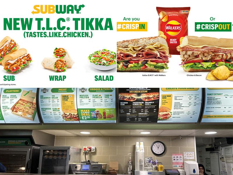 Subway Menu