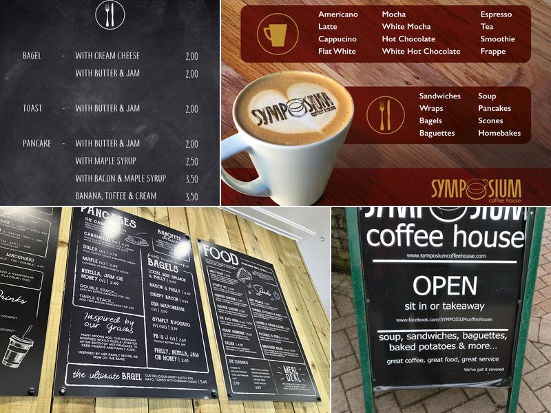 SYMPOSIUM coffee house Ellon Menu