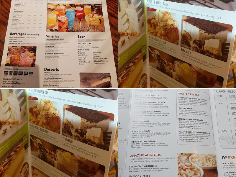 Olive Garden Italian Restaurant Menu