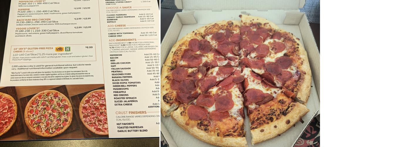 Pizza Hut Menu