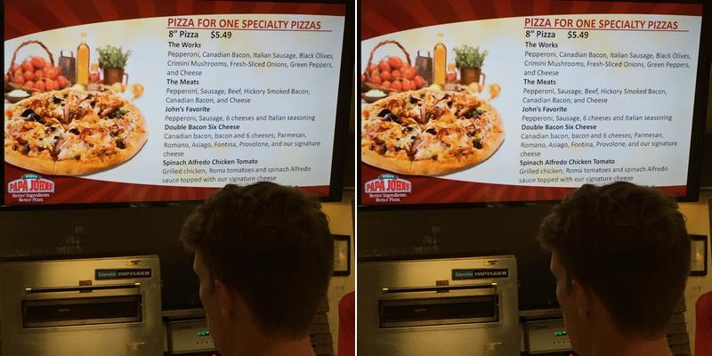 Papa Johns Menu