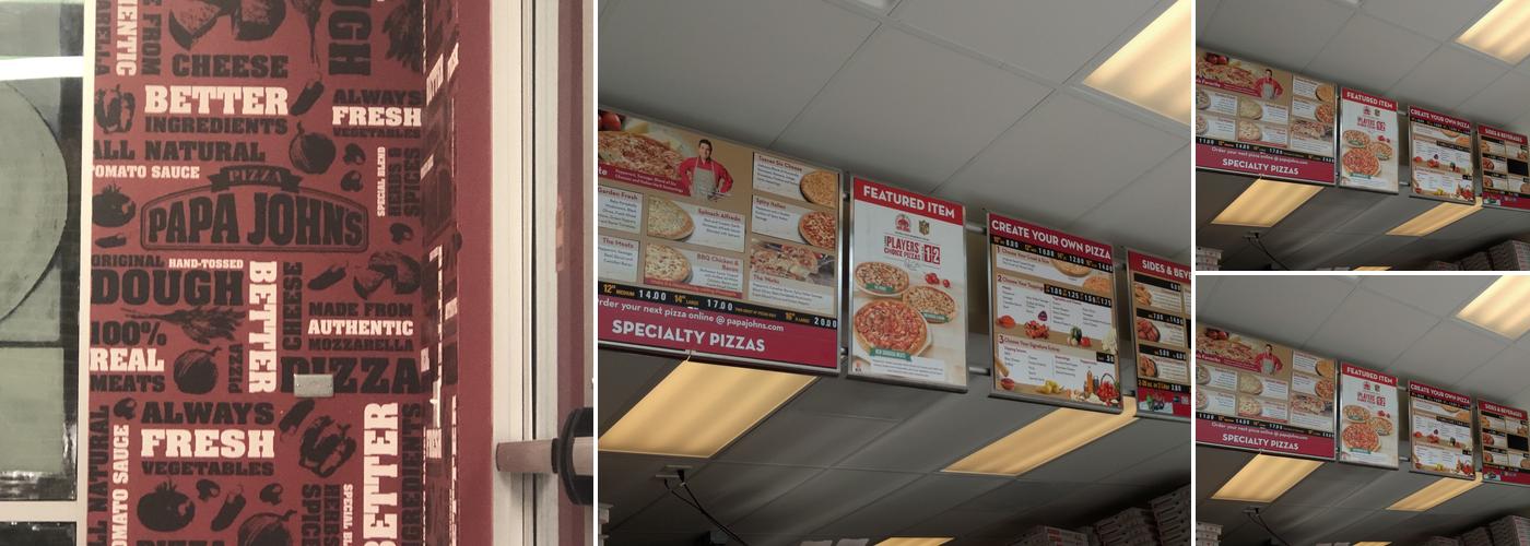 Papa Johns Pizza Menu
