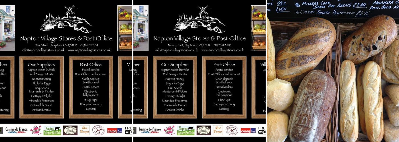 Napton Village Stores Menu
