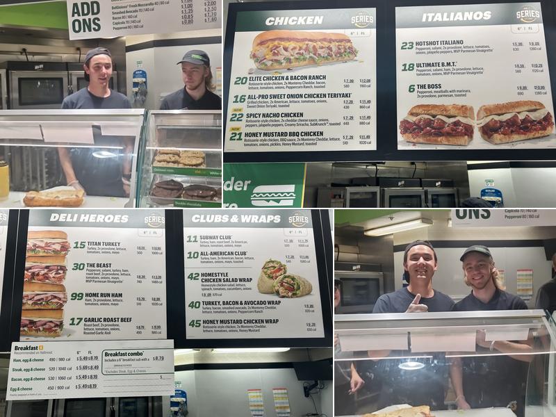 Subway Menu