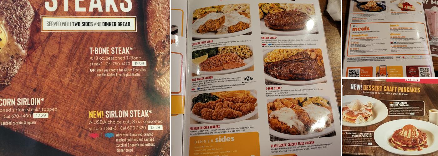 Denny's Menu