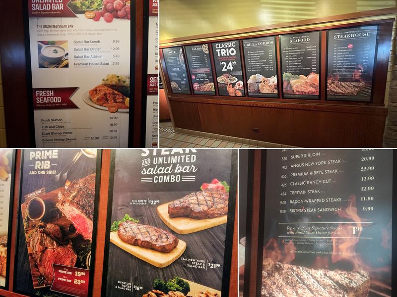 Sizzler Menu