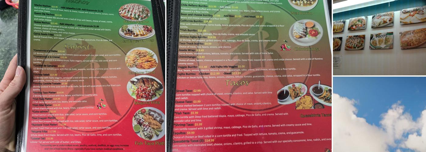 Ramirez Mexican Store Menu