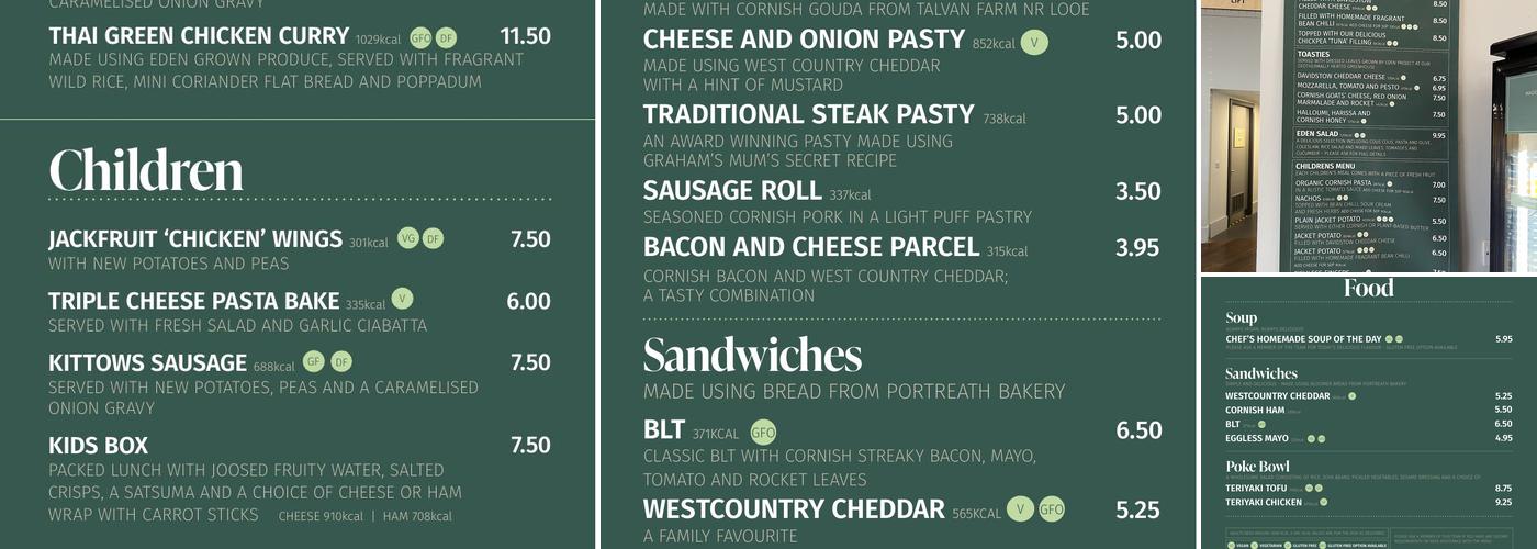 Eden Coffee House Menu