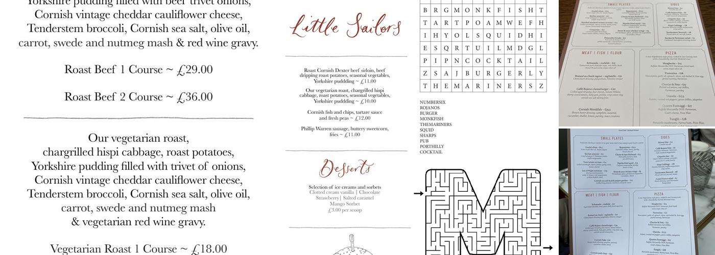 Caffè Rojano by Paul Ainsworth Menu