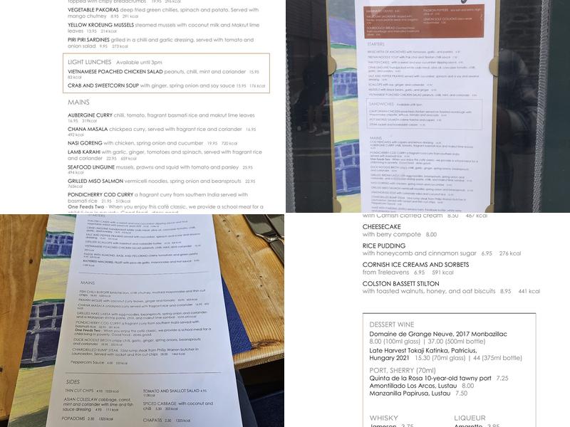 Rick Stein's Café Menu