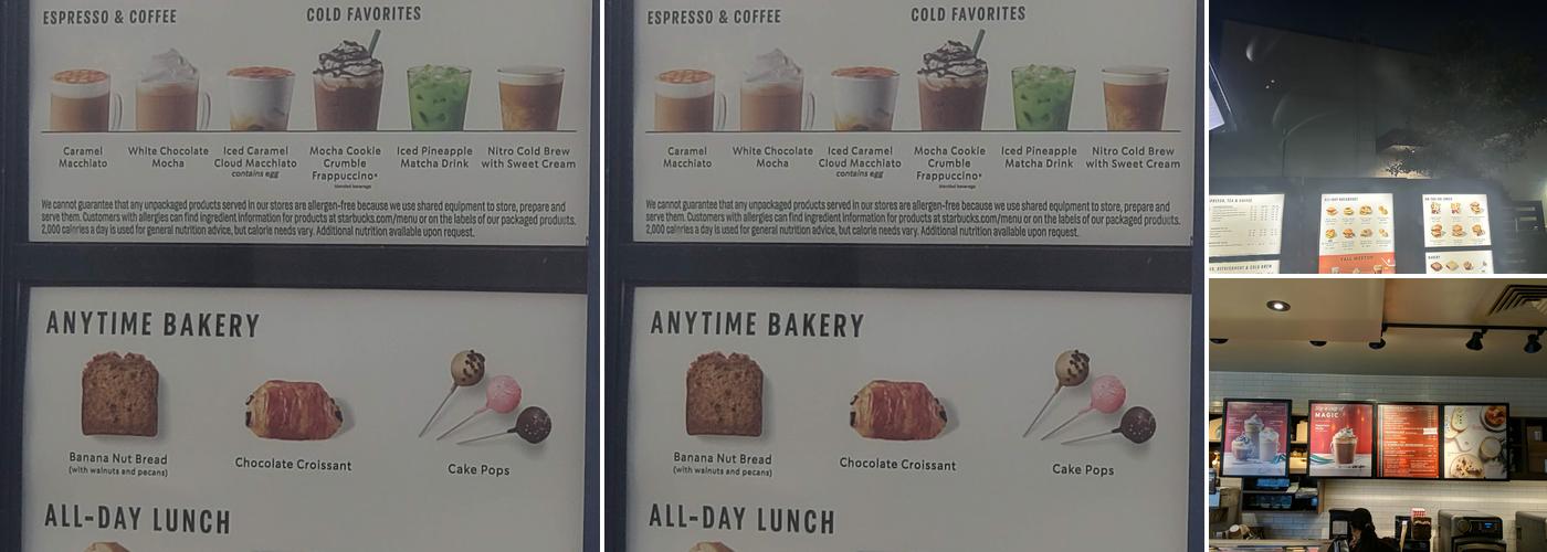 Starbucks Menu