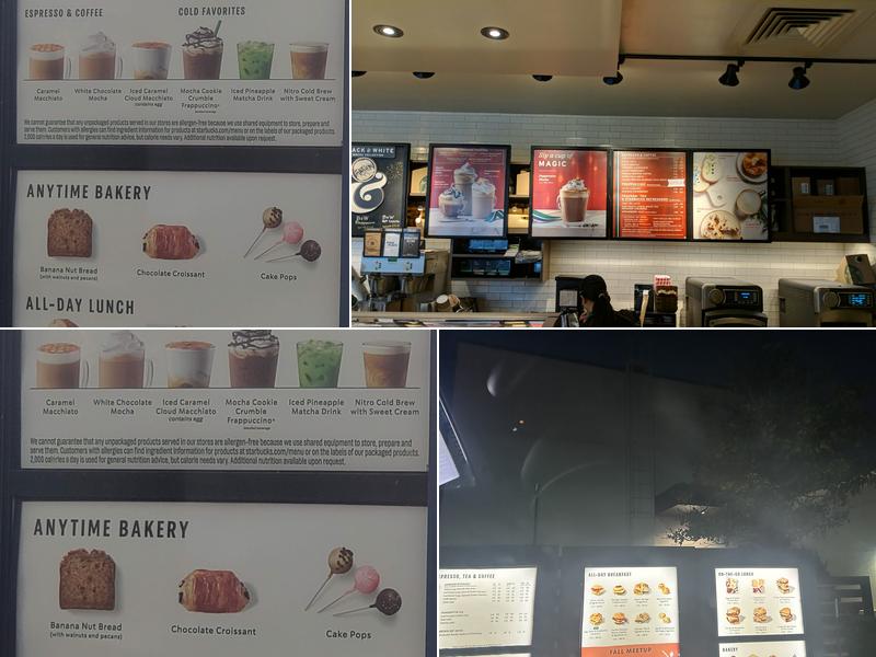 Starbucks Menu