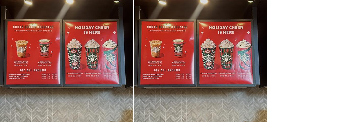 Starbucks Menu