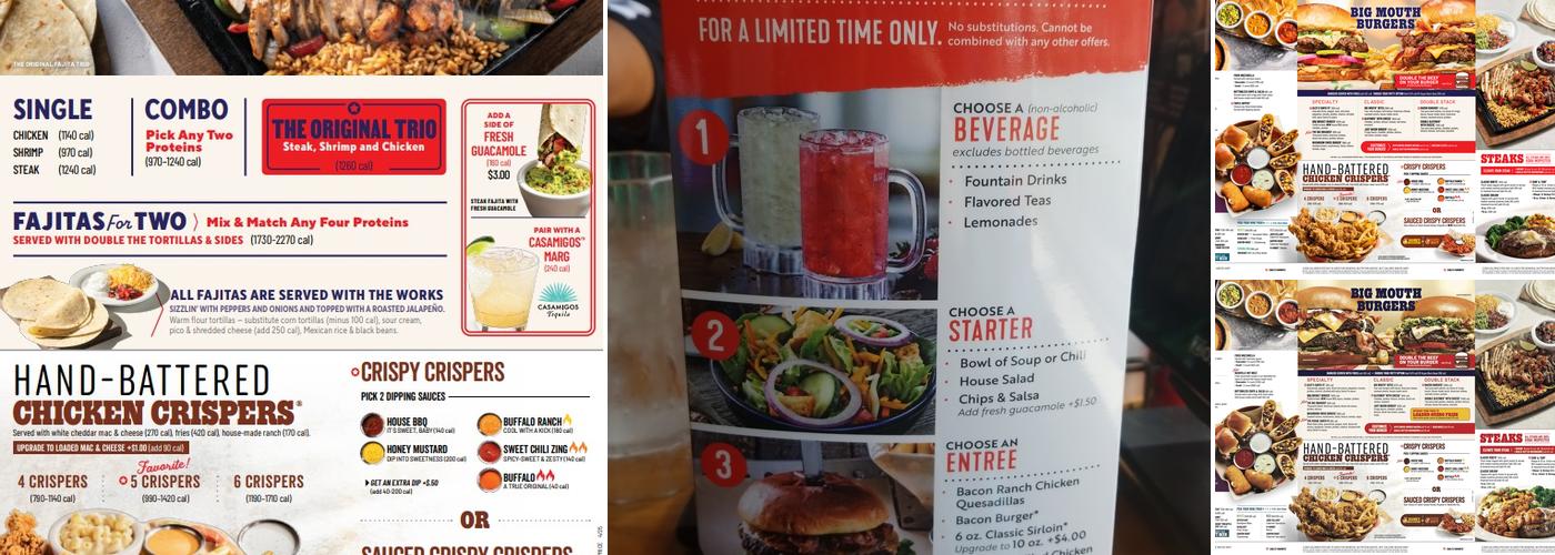 Chili's Grill & Bar Menu