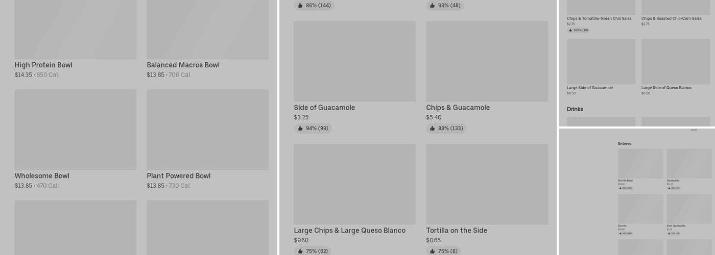 Chipotle Mexican Grill Menu