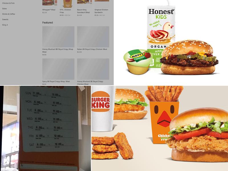 Burger King Menu