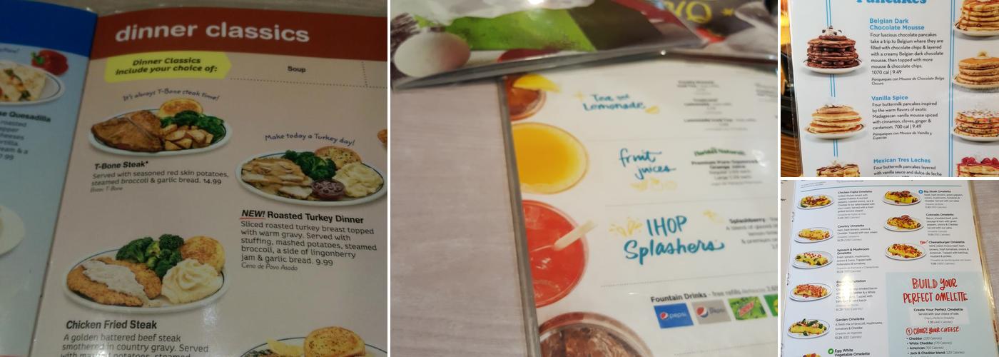 IHOP Menu